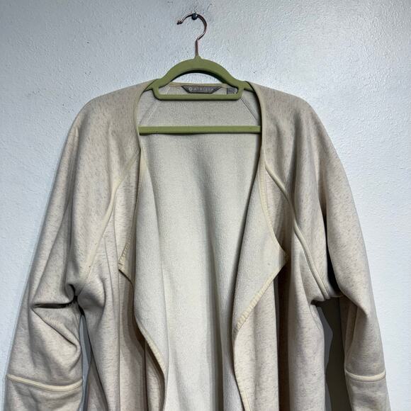 Athleta Cream Oatmeal Cozy Karma Wrap Cardigan Sz S - Picture 3 of 13